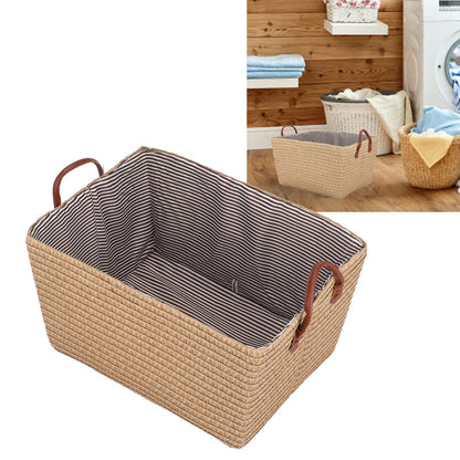 Large Collapsible Storage Basket Foldable Storage Bin for Toys Books Bedroom ClosetPale Yellow V1294-YM0523-3117210186511
