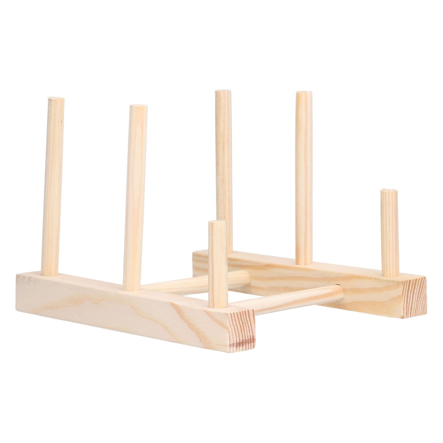 Wooden Dish Plate Drain Rack Non Defrmation Dinnerware Storage Organizer for Dish Plate Bowl Cup Pot Lid V1294-YM0523-3117210187211