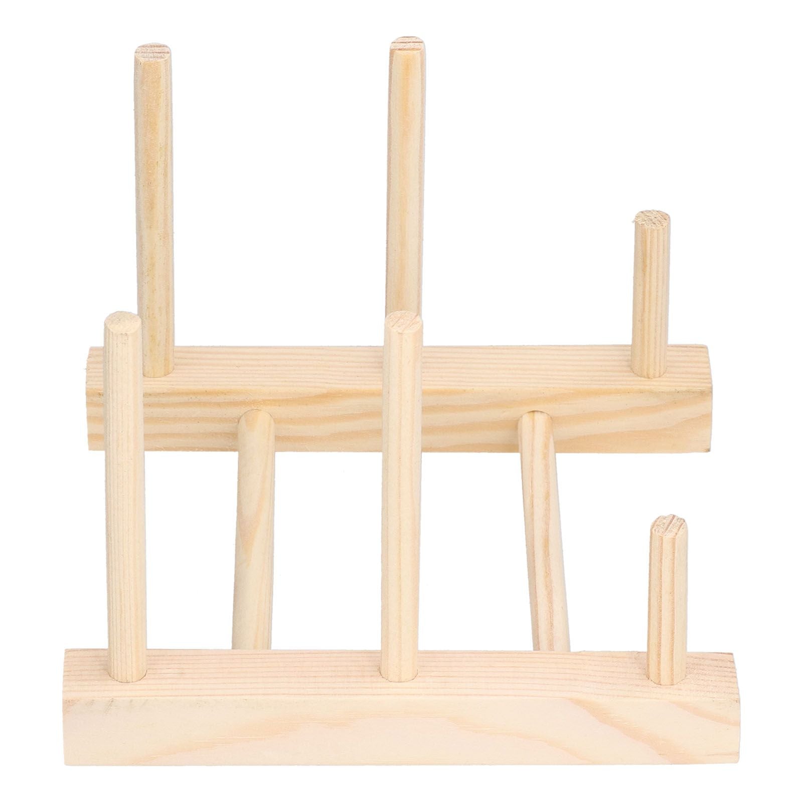 Wooden Dish Plate Drain Rack Non Defrmation Dinnerware Storage Organizer for Dish Plate Bowl Cup Pot Lid V1294-YM0523-3117210187211