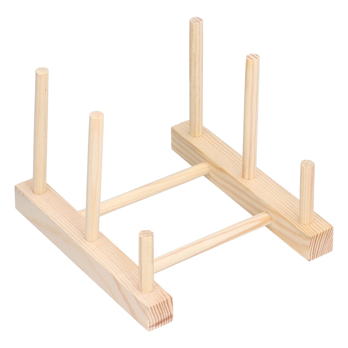 Wooden Dish Plate Drain Rack Non Defrmation Dinnerware Storage Organizer for Dish Plate Bowl Cup Pot Lid V1294-YM0523-3117210187211