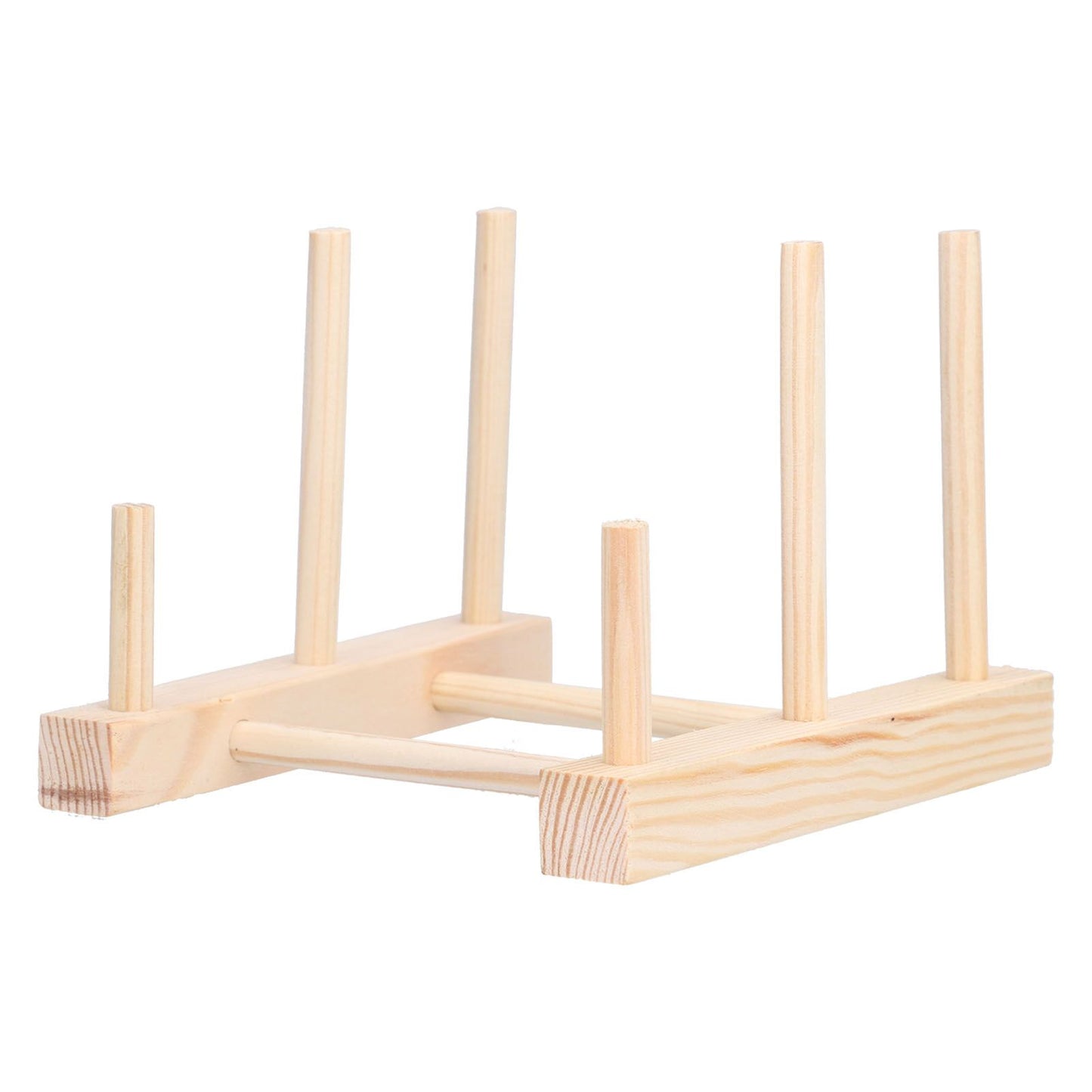 Wooden Dish Plate Drain Rack Non Defrmation Dinnerware Storage Organizer for Dish Plate Bowl Cup Pot Lid V1294-YM0523-3117210187211