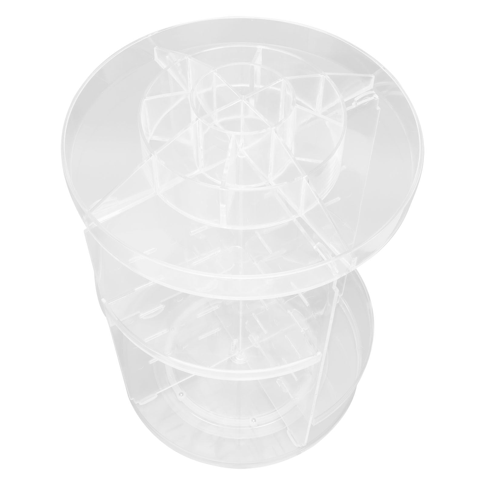 Makeup Organizer 360 Degree Rotation Cosmetic Storage Box Large Capacity Acrylic Jewelry Storage Rack V1294-YM0523-3117210193811