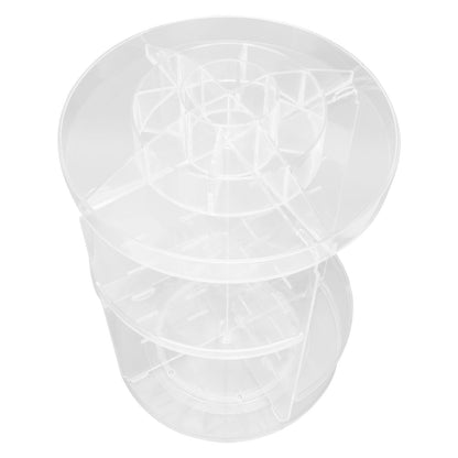 Makeup Organizer 360 Degree Rotation Cosmetic Storage Box Large Capacity Acrylic Jewelry Storage Rack V1294-YM0523-3117210193811