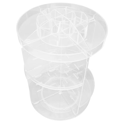 Makeup Organizer 360 Degree Rotation Cosmetic Storage Box Large Capacity Acrylic Jewelry Storage Rack V1294-YM0523-3117210193811