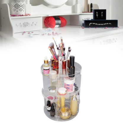 Makeup Organizer 360 Degree Rotation Cosmetic Storage Box Large Capacity Acrylic Jewelry Storage Rack V1294-YM0523-3117210193811