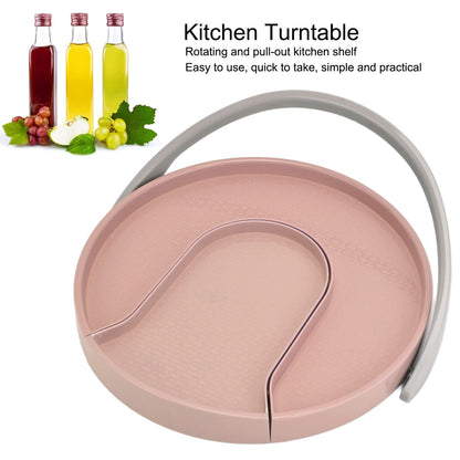 Kitchen Storage Turntable Non Skid Kitchen Spice Beverage Pull Out Organizer Rack for Kitchen Cabinets V1294-YM0523-3117210195614
