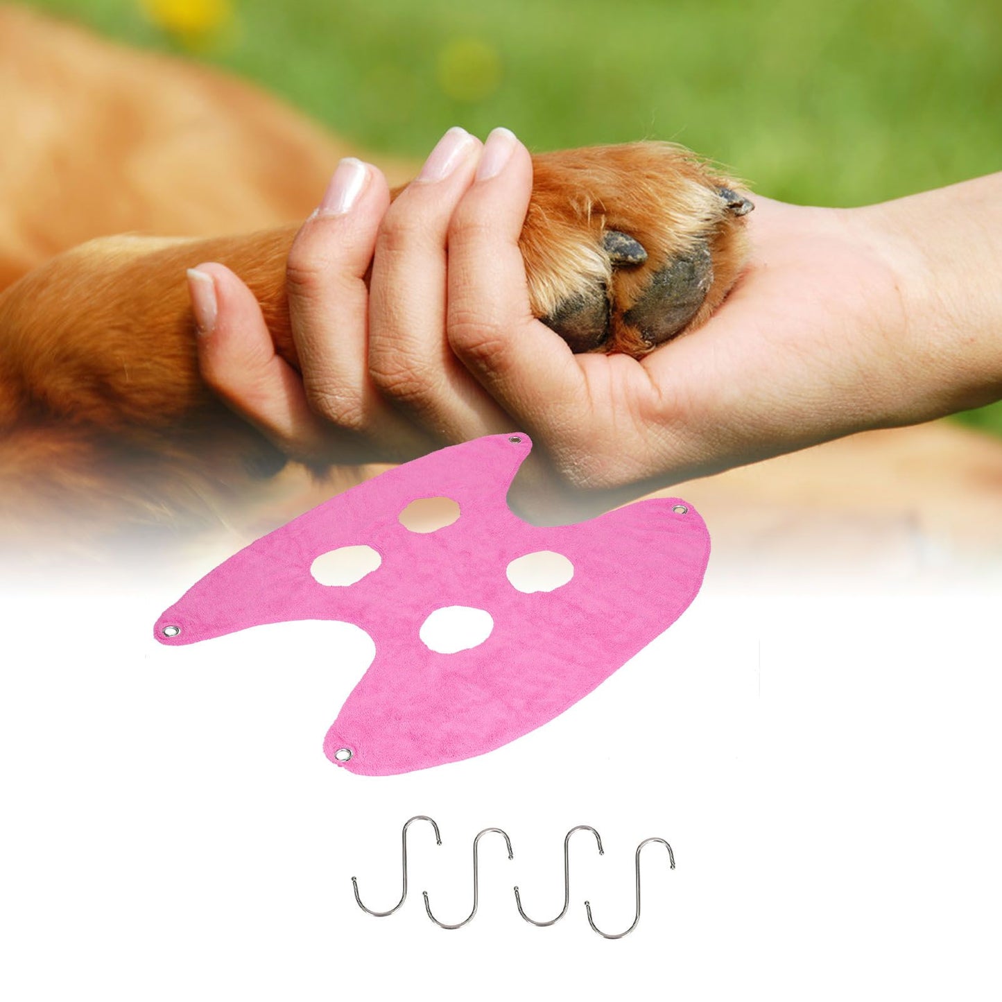 Pet Grooming Sling Dog Grooming Sling Hammock Helper for Bathing Washing Nail ClippingS Rose Red V1294-YM0523-3117210196111