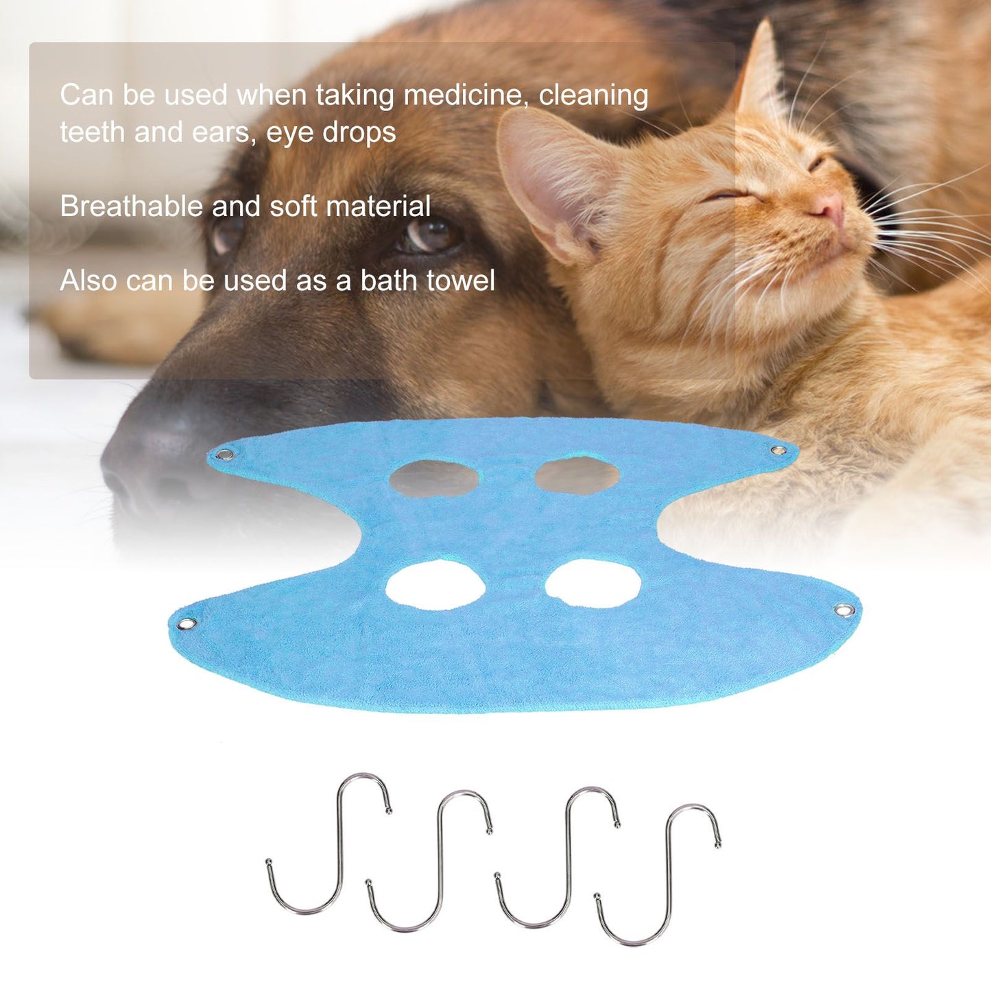 Pet Grooming Sling Dog Grooming Sling Hammock Helper for Bathing Washing Nail ClippingS Blue V1294-YM0523-3117210196112