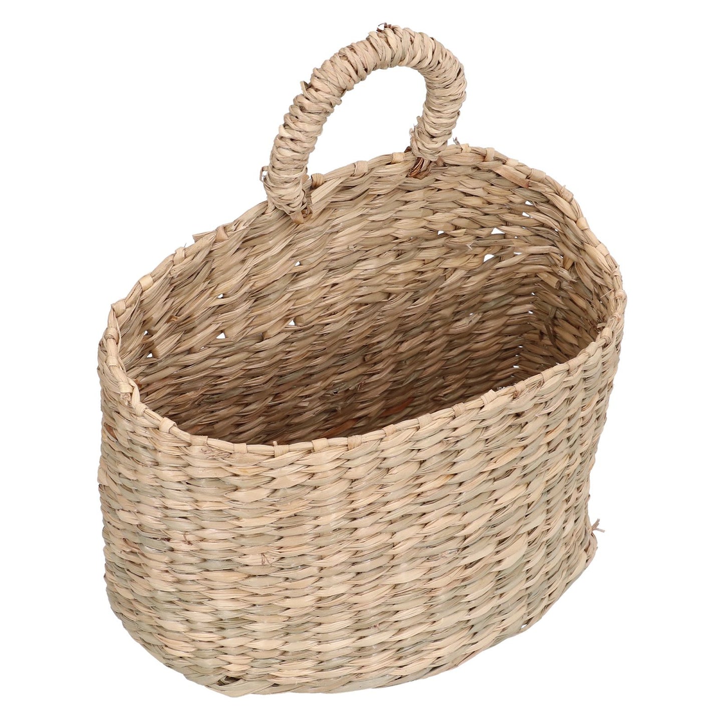 Hanging Basket Seagrass Woven Wall Hanging Storage Basket Organizer for Home Garden Decoration V1294-YM0523-3117210196511