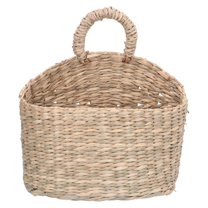 Hanging Basket Seagrass Woven Wall Hanging Storage Basket Organizer for Home Garden Decoration V1294-YM0523-3117210196511