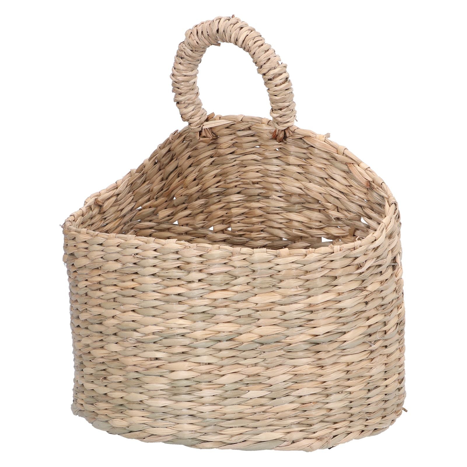 Hanging Basket Seagrass Woven Wall Hanging Storage Basket Organizer for Home Garden Decoration V1294-YM0523-3117210196511