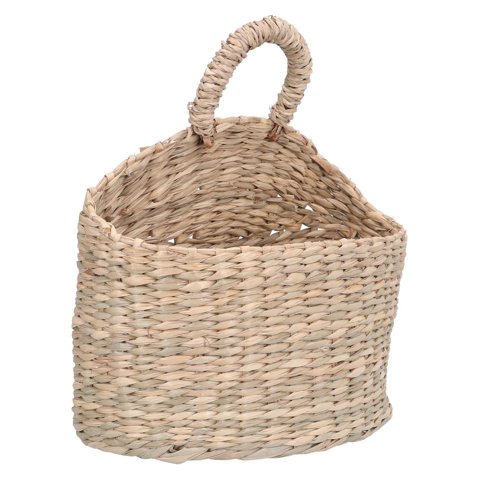 Hanging Basket Seagrass Woven Wall Hanging Storage Basket Organizer for Home Garden Decoration V1294-YM0523-3117210196511