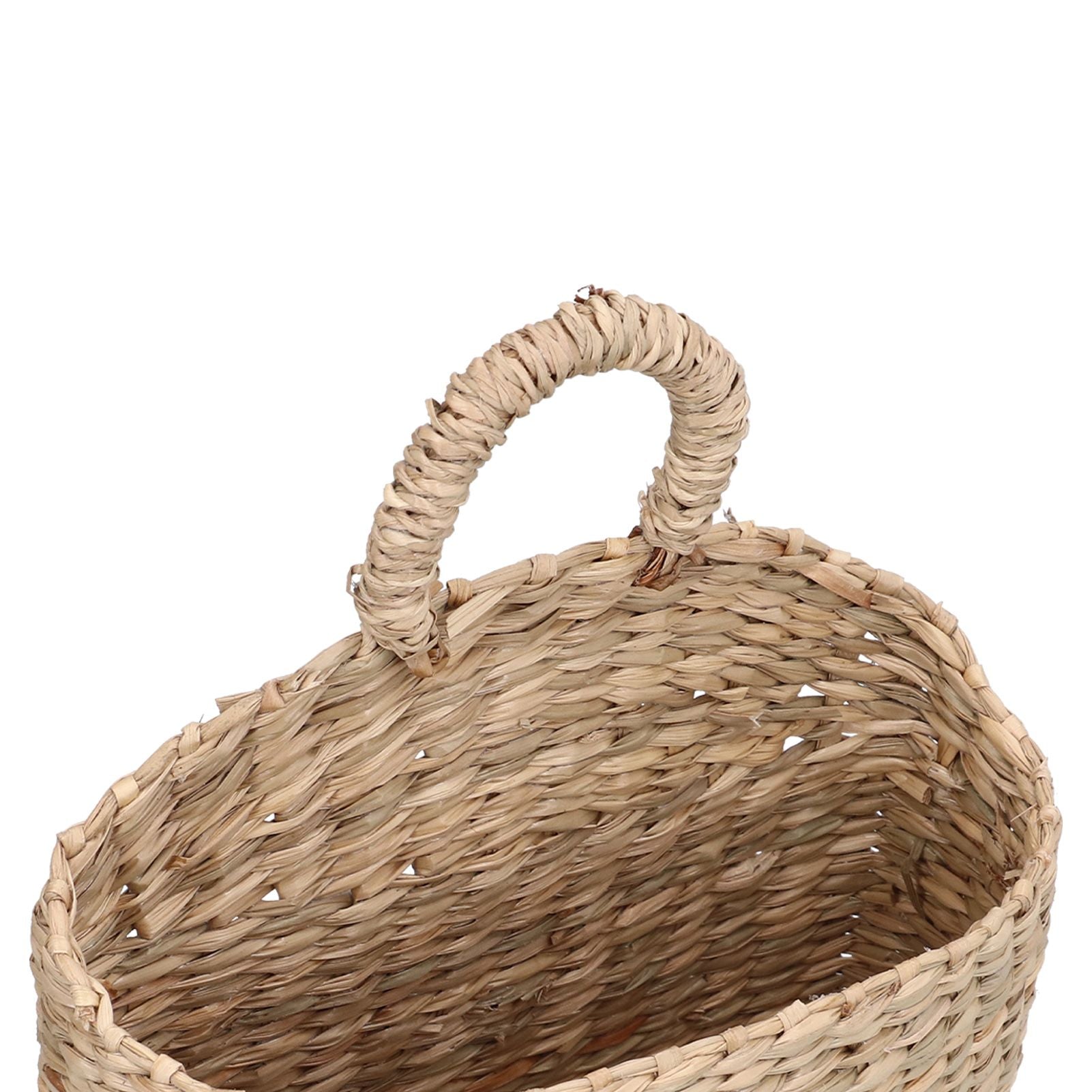 Hanging Basket Seagrass Woven Wall Hanging Storage Basket Organizer for Home Garden Decoration V1294-YM0523-3117210196511