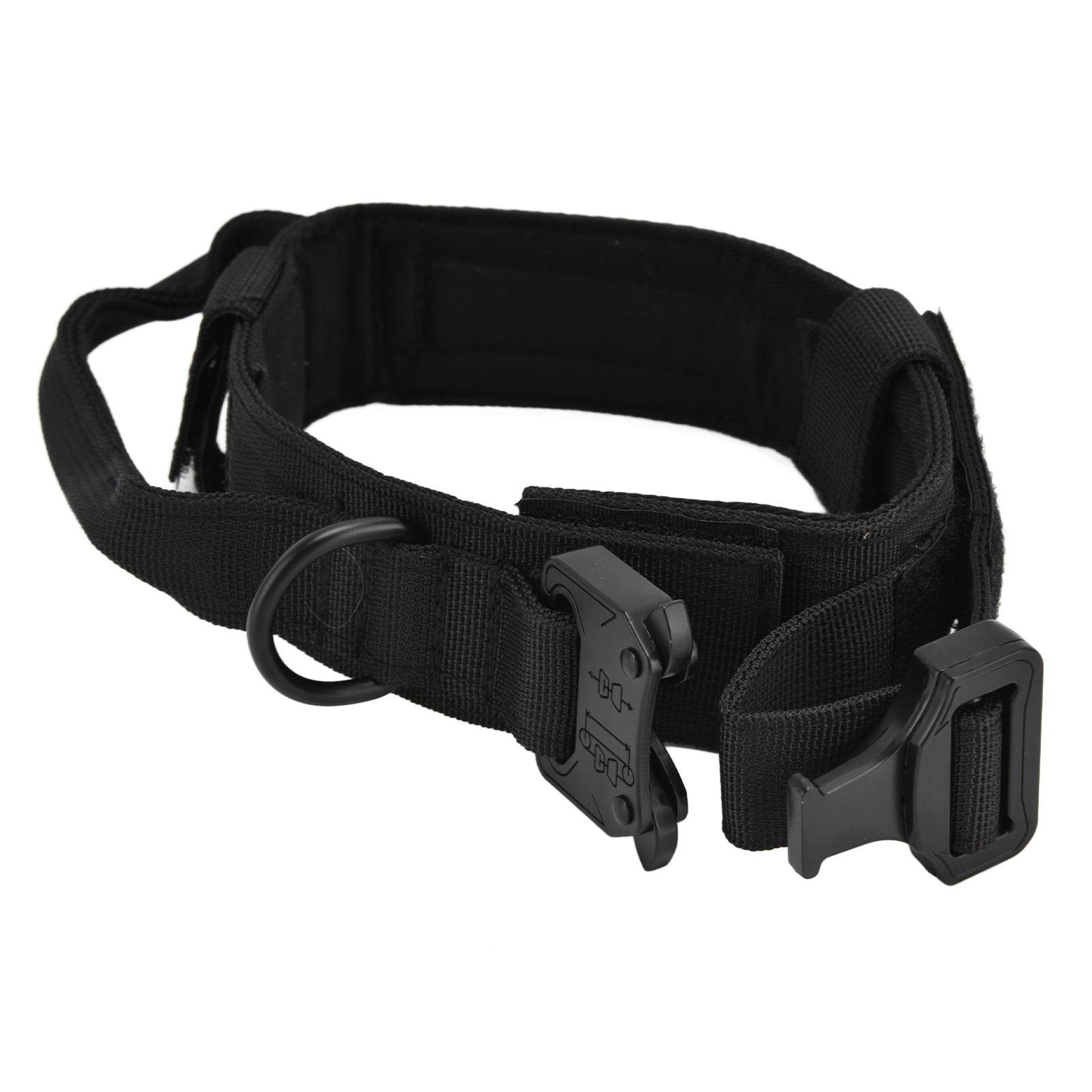 Traction Dog Collar with Buckle Nylon Iron Training Hunting Collar Pet Accessory for OutdoorBlack XL V1294-YM0523-3117210197413