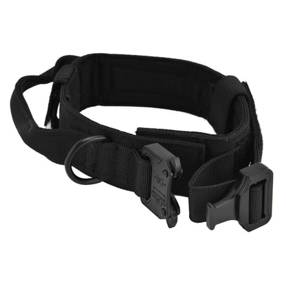 Traction Dog Collar with Buckle Nylon Iron Training Hunting Collar Pet Accessory for OutdoorBlack XL V1294-YM0523-3117210197413