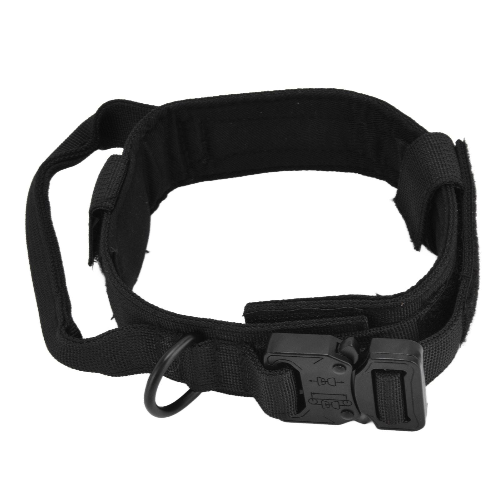 Traction Dog Collar with Buckle Nylon Iron Training Hunting Collar Pet Accessory for OutdoorBlack XL V1294-YM0523-3117210197413