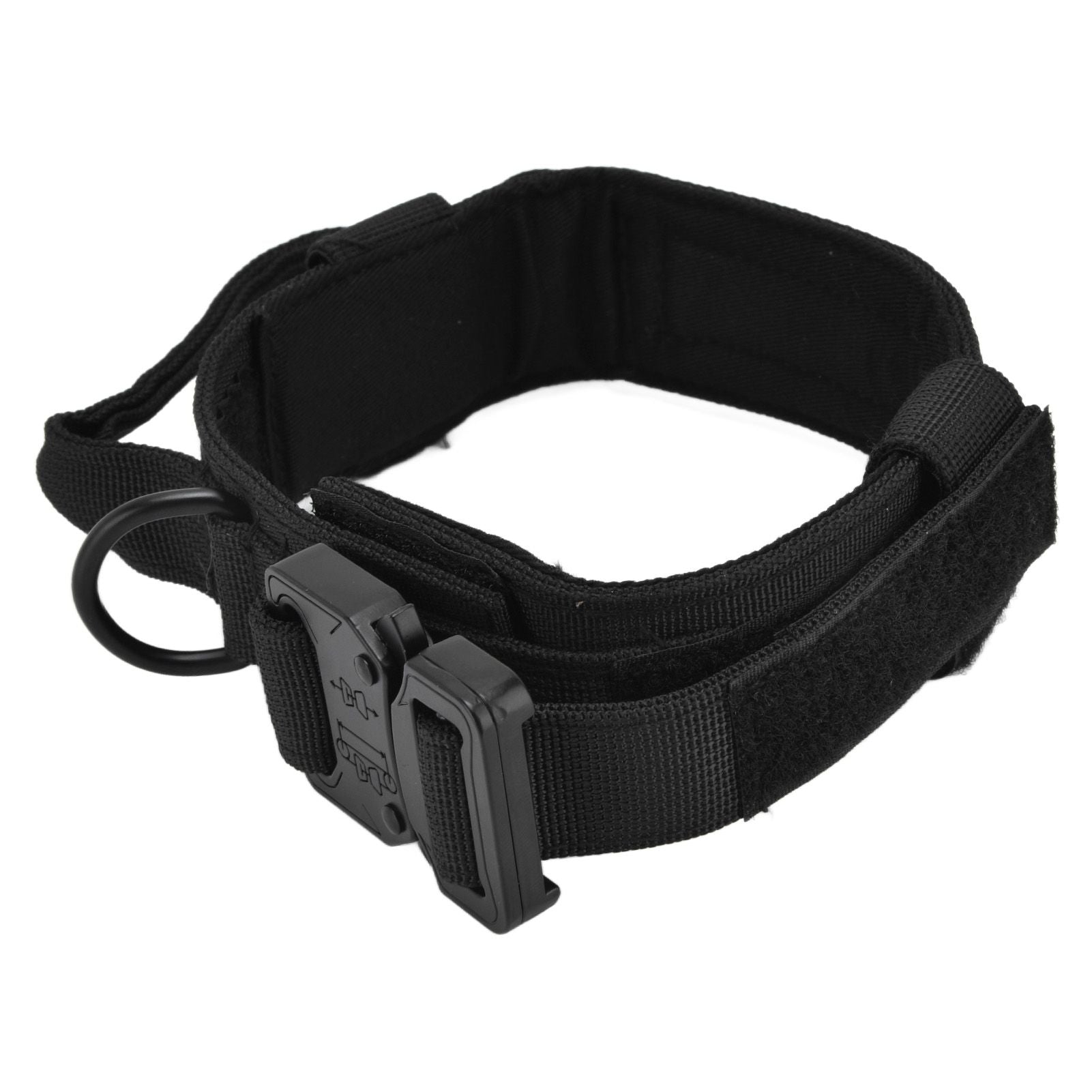Traction Dog Collar with Buckle Nylon Iron Training Hunting Collar Pet Accessory for OutdoorBlack XL V1294-YM0523-3117210197413