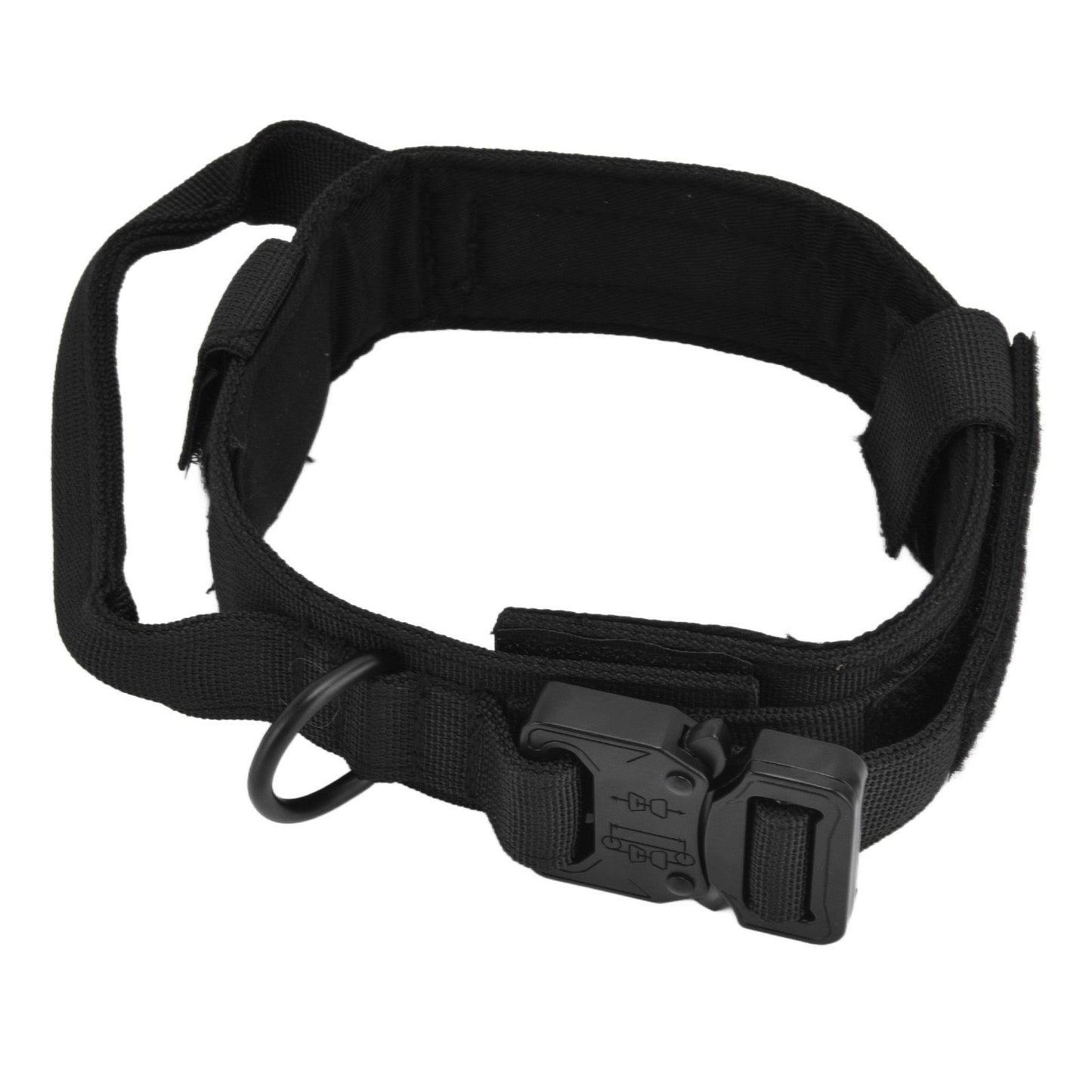 Traction Dog Collar with Buckle Nylon Iron Training Hunting Collar Pet Accessory for OutdoorBlack XL V1294-YM0523-3117210197413