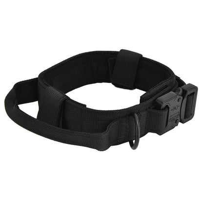 Traction Dog Collar with Buckle Nylon Iron Training Hunting Collar Pet Accessory for OutdoorBlack XL V1294-YM0523-3117210197413