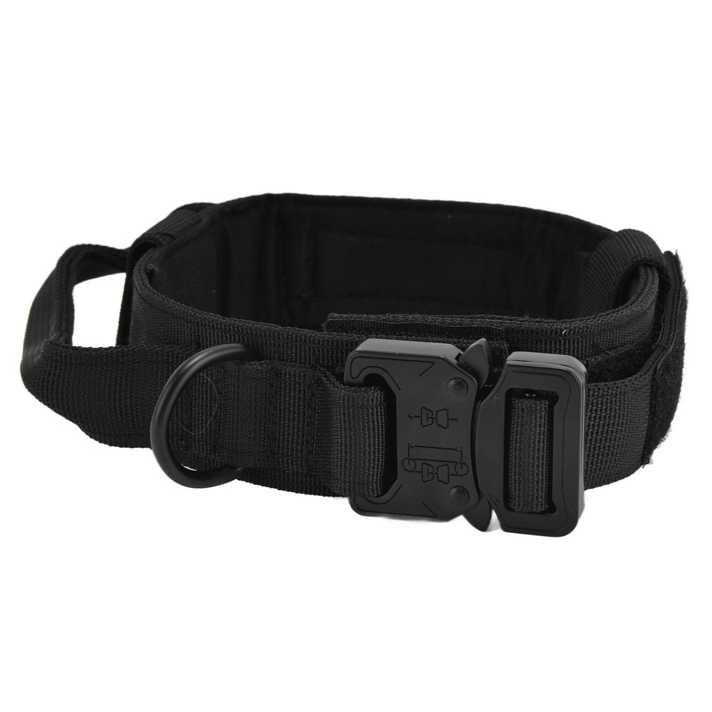 Traction Dog Collar with Buckle Nylon Iron Training Hunting Collar Pet Accessory for OutdoorBlack XL V1294-YM0523-3117210197413