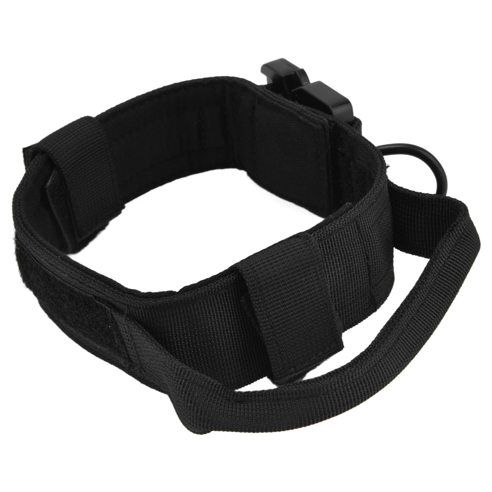 Traction Dog Collar with Buckle Nylon Iron Training Hunting Collar Pet Accessory for OutdoorBlack XL V1294-YM0523-3117210197413