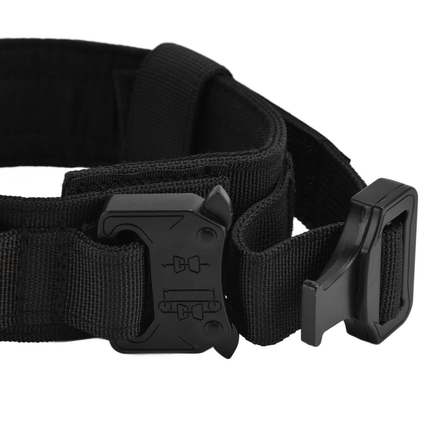Traction Dog Collar with Buckle Nylon Iron Training Hunting Collar Pet Accessory for OutdoorBlack XL V1294-YM0523-3117210197413