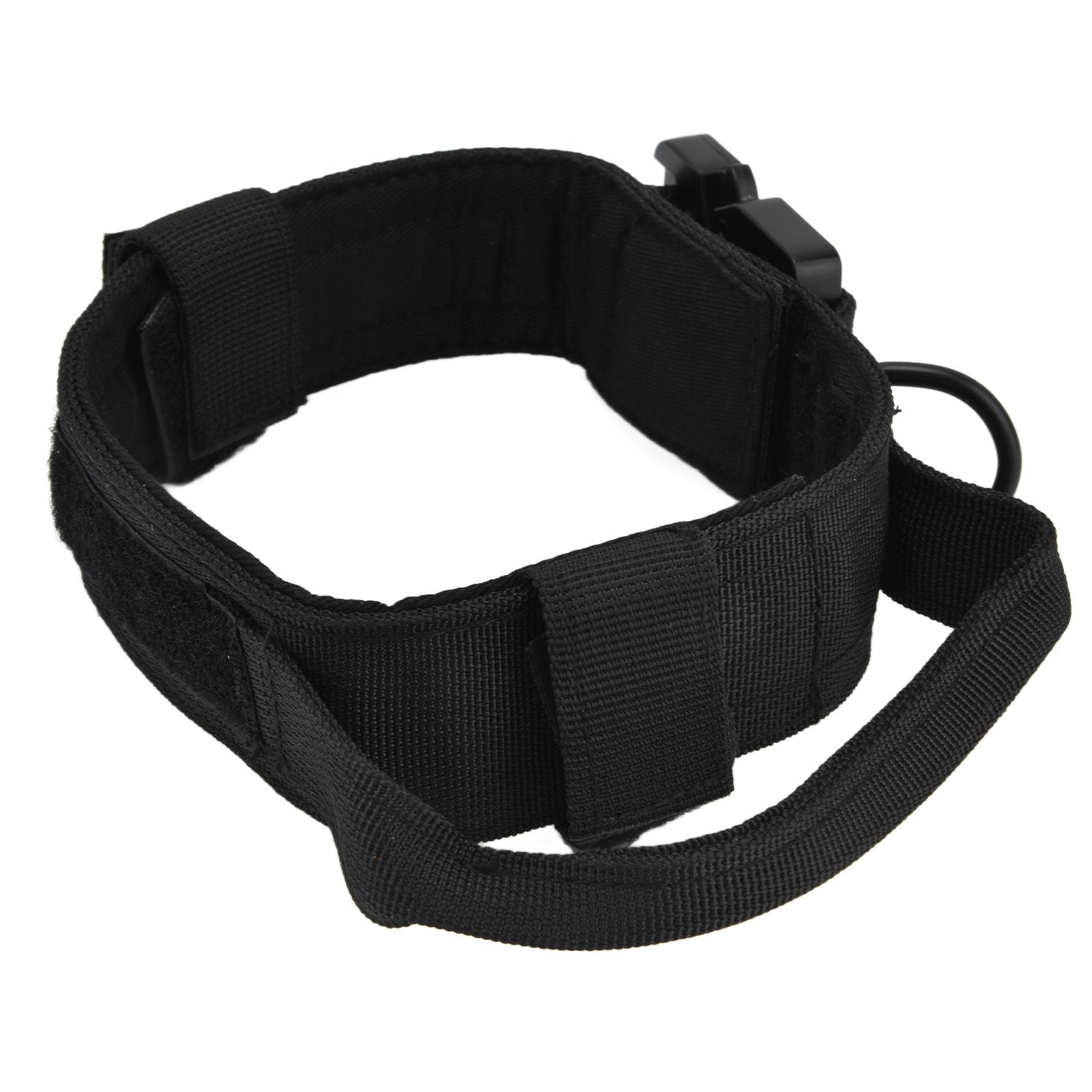 Traction Dog Collar with Buckle Nylon Iron Training Hunting Collar Pet Accessory for OutdoorBlack XL V1294-YM0523-3117210197413