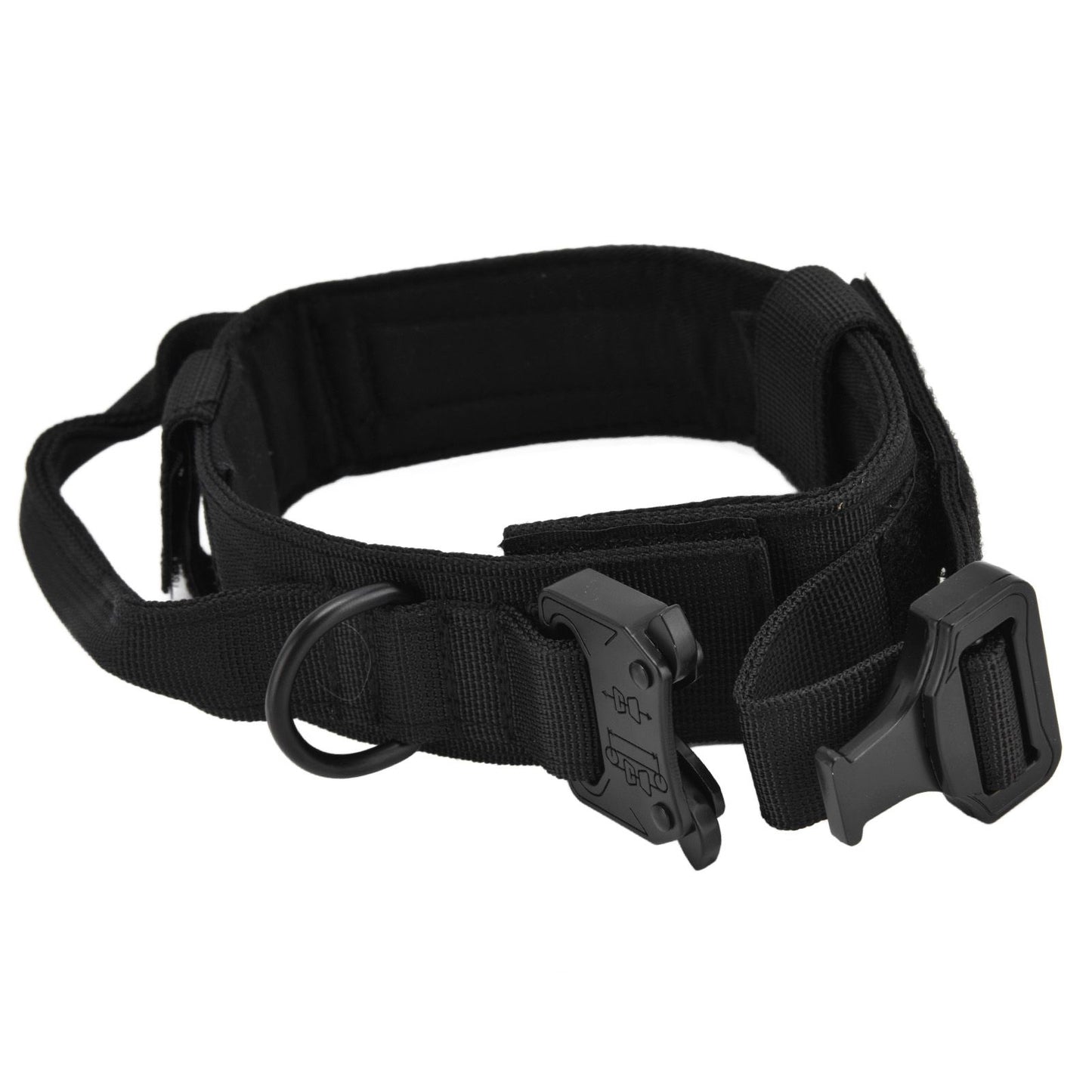 Traction Dog Collar with Buckle Nylon Iron Training Hunting Collar Pet Accessory for OutdoorBlack XL V1294-YM0523-3117210197413