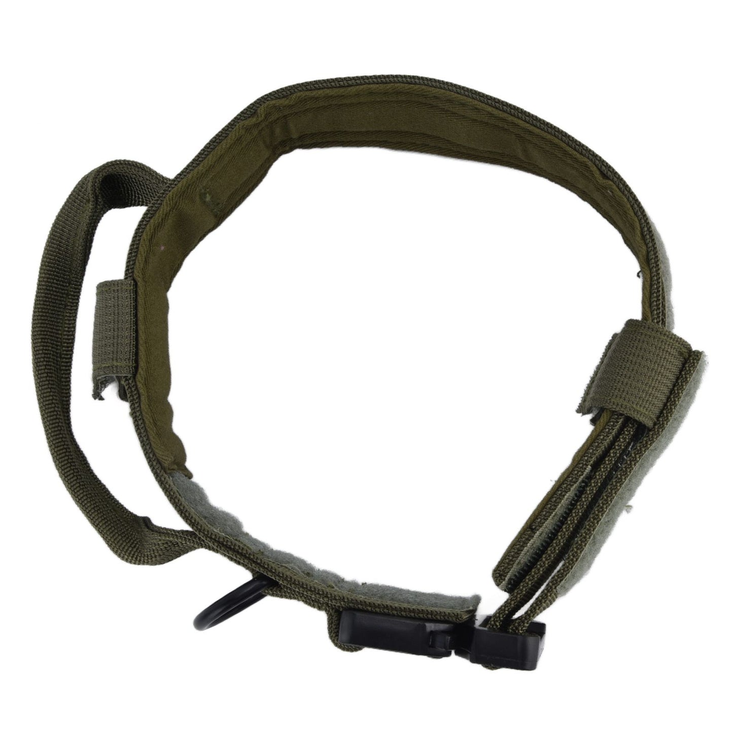 Traction Dog Collar with Buckle Nylon Iron Training Hunting Collar Pet Accessory for OutdoorGreen M V1294-YM0523-3117210197414