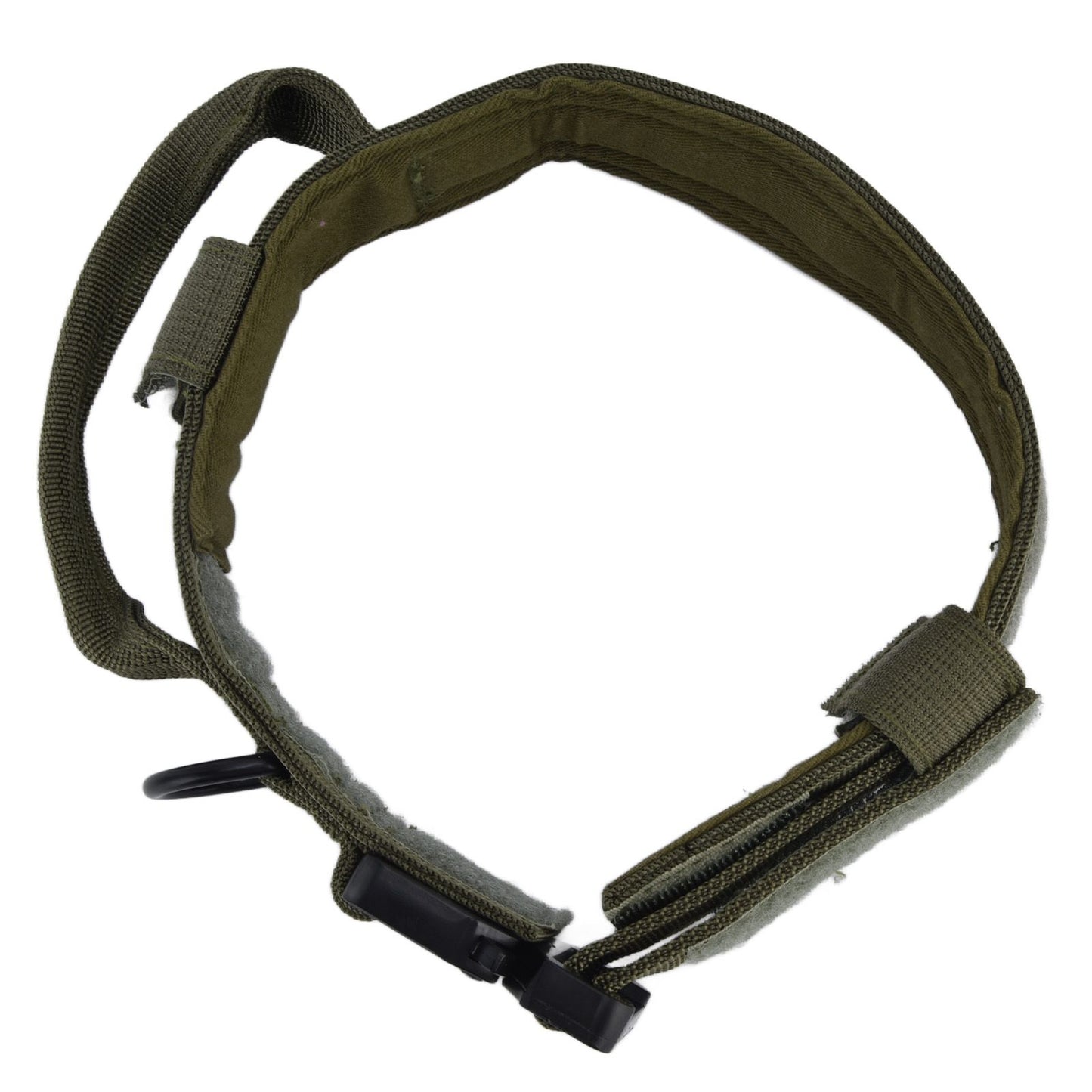 Traction Dog Collar with Buckle Nylon Iron Training Hunting Collar Pet Accessory for OutdoorGreen M V1294-YM0523-3117210197414