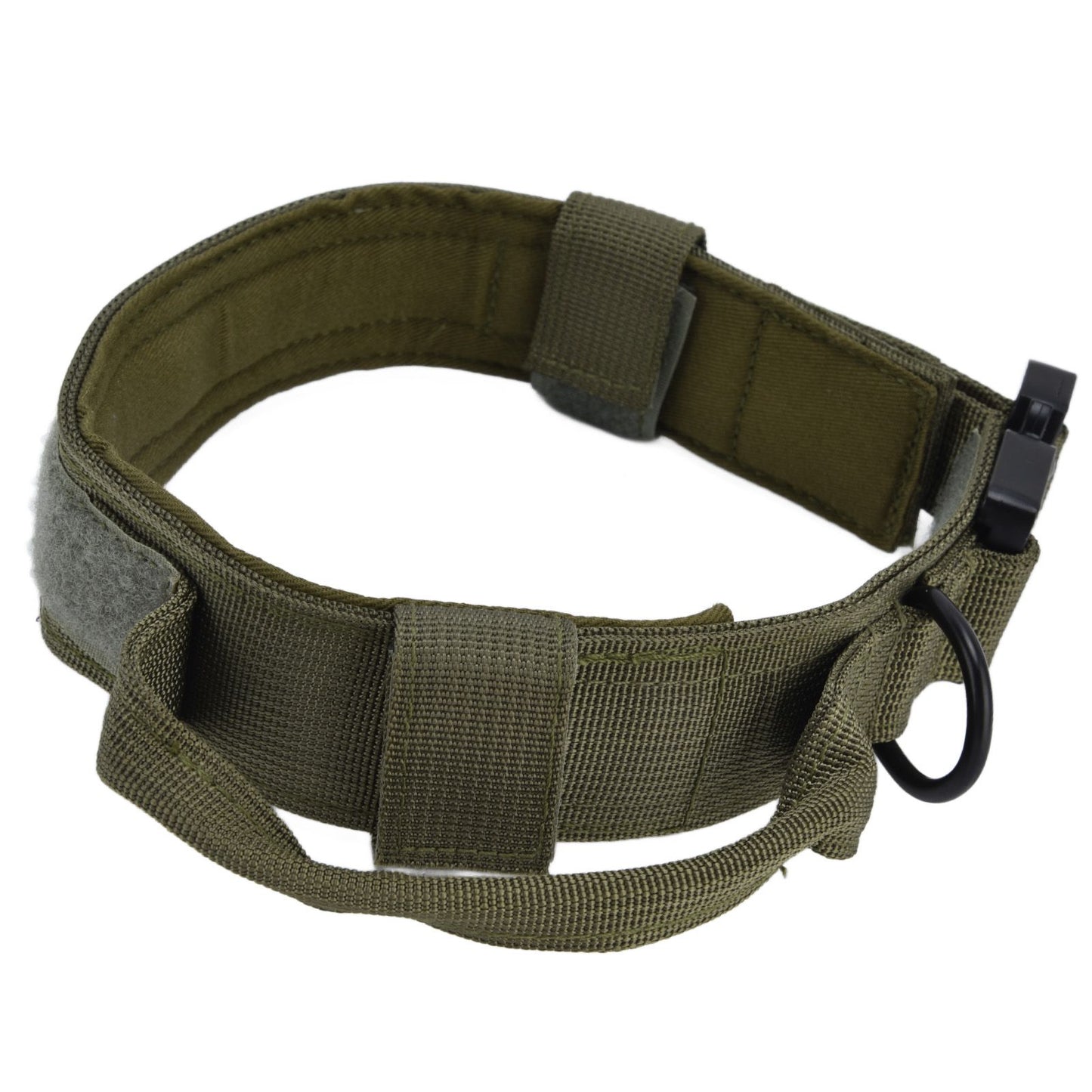 Traction Dog Collar with Buckle Nylon Iron Training Hunting Collar Pet Accessory for OutdoorGreen M V1294-YM0523-3117210197414
