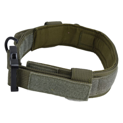 Traction Dog Collar with Buckle Nylon Iron Training Hunting Collar Pet Accessory for OutdoorGreen M V1294-YM0523-3117210197414