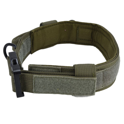 Traction Dog Collar with Buckle Nylon Iron Training Hunting Collar Pet Accessory for OutdoorGreen M V1294-YM0523-3117210197414