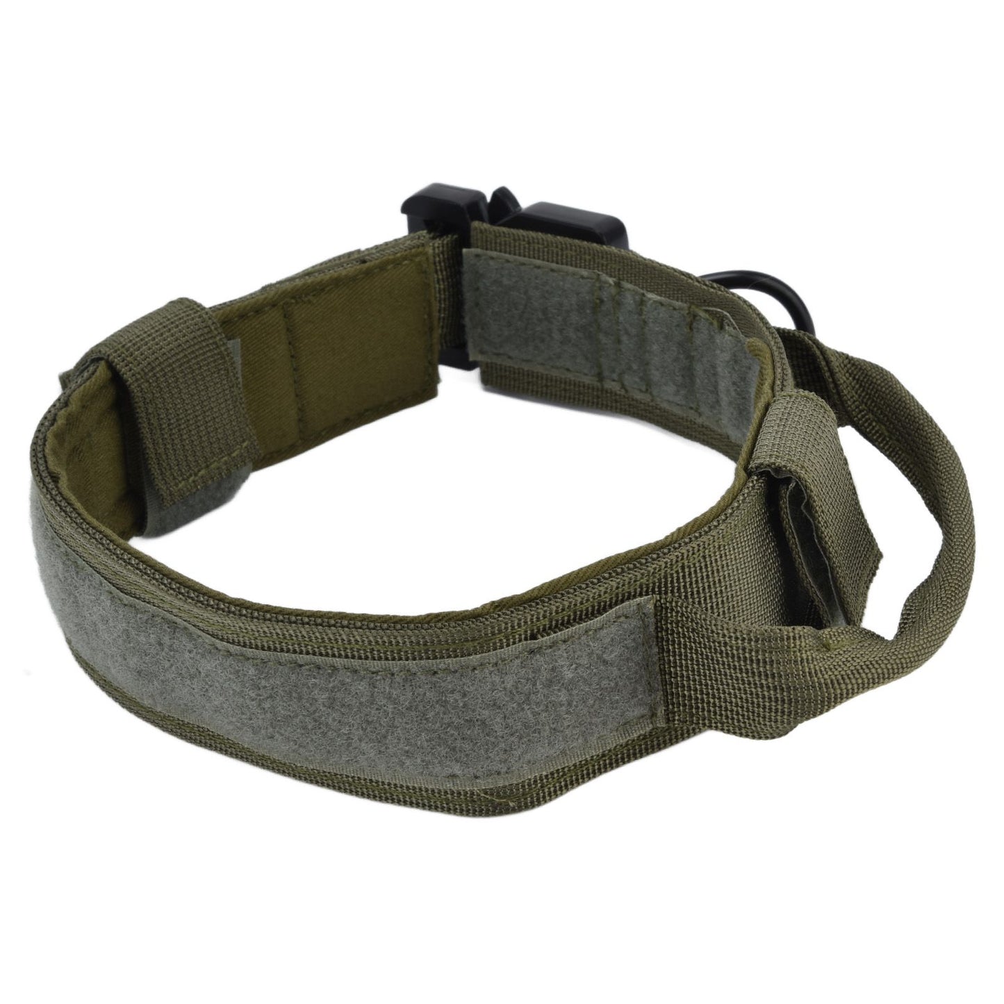 Traction Dog Collar with Buckle Nylon Iron Training Hunting Collar Pet Accessory for OutdoorGreen M V1294-YM0523-3117210197414