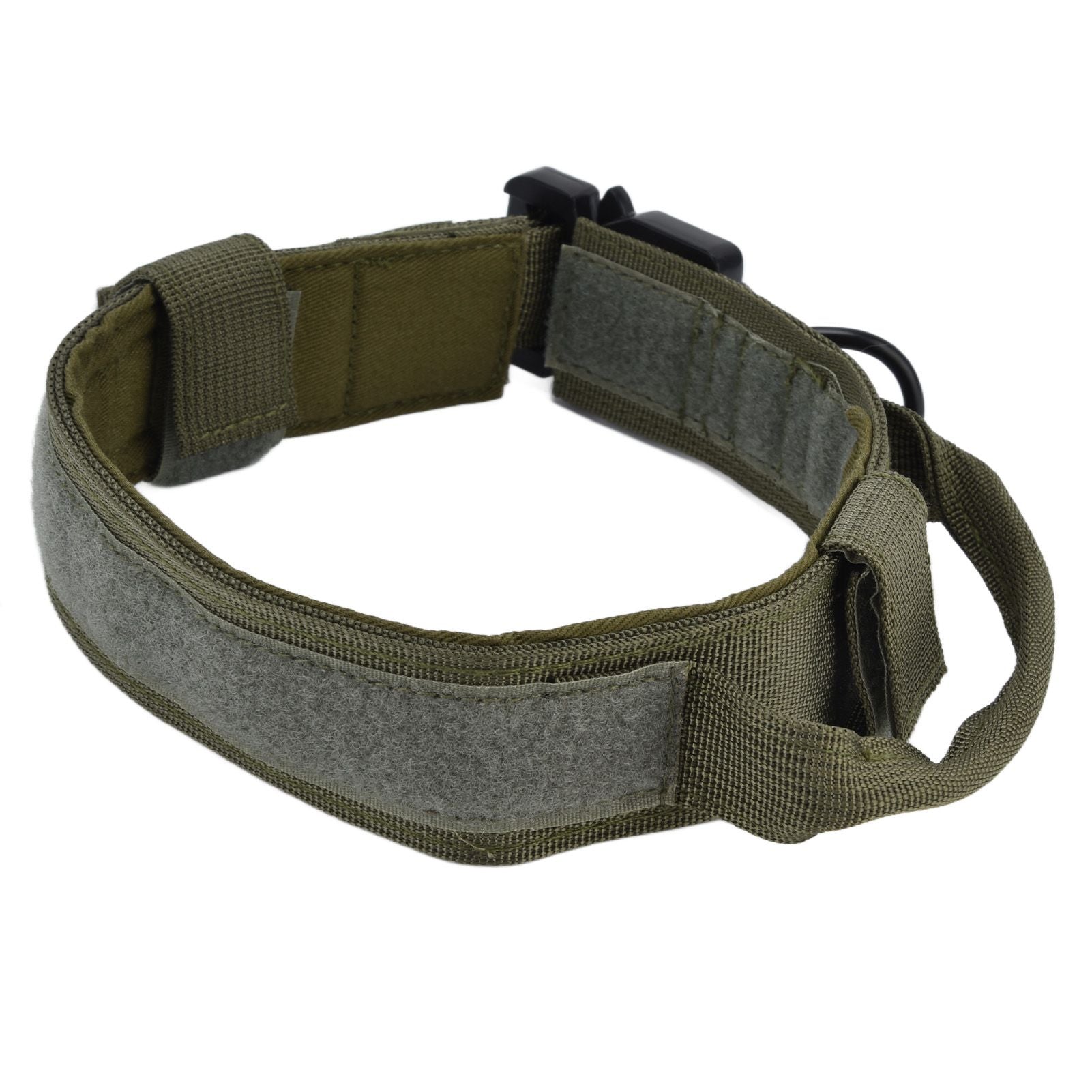 Traction Dog Collar with Buckle Nylon Iron Training Hunting Collar Pet Accessory for OutdoorGreen M V1294-YM0523-3117210197414