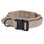 Traction Dog Collar with Buckle Nylon Iron Training Hunting Collar Pet Accessory for OutdoorKhaki XL V1294-YM0523-3117210197419