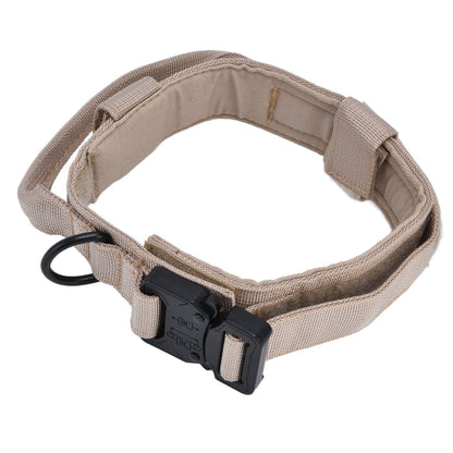 Traction Dog Collar with Buckle Nylon Iron Training Hunting Collar Pet Accessory for OutdoorKhaki XL V1294-YM0523-3117210197419