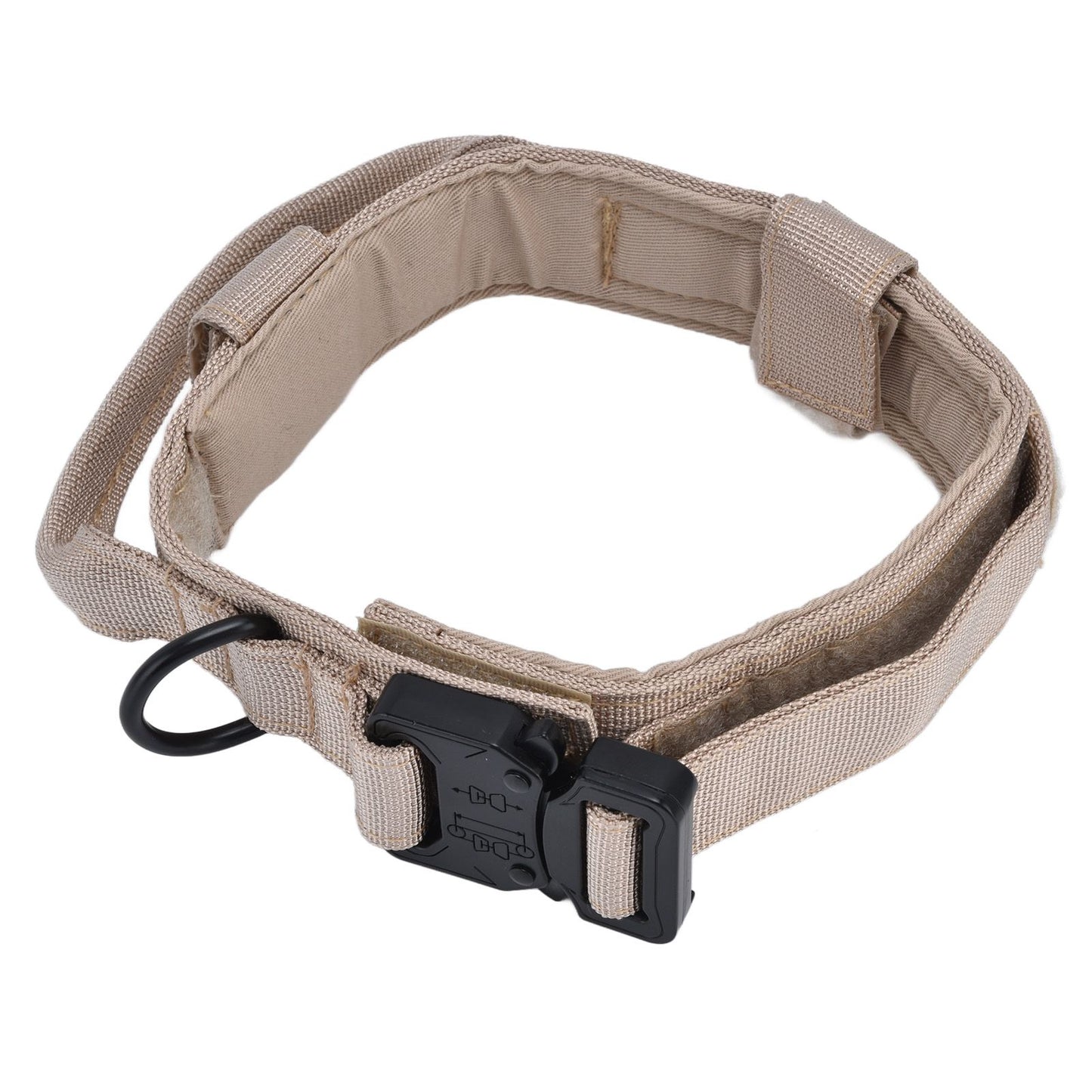 Traction Dog Collar with Buckle Nylon Iron Training Hunting Collar Pet Accessory for OutdoorKhaki XL V1294-YM0523-3117210197419