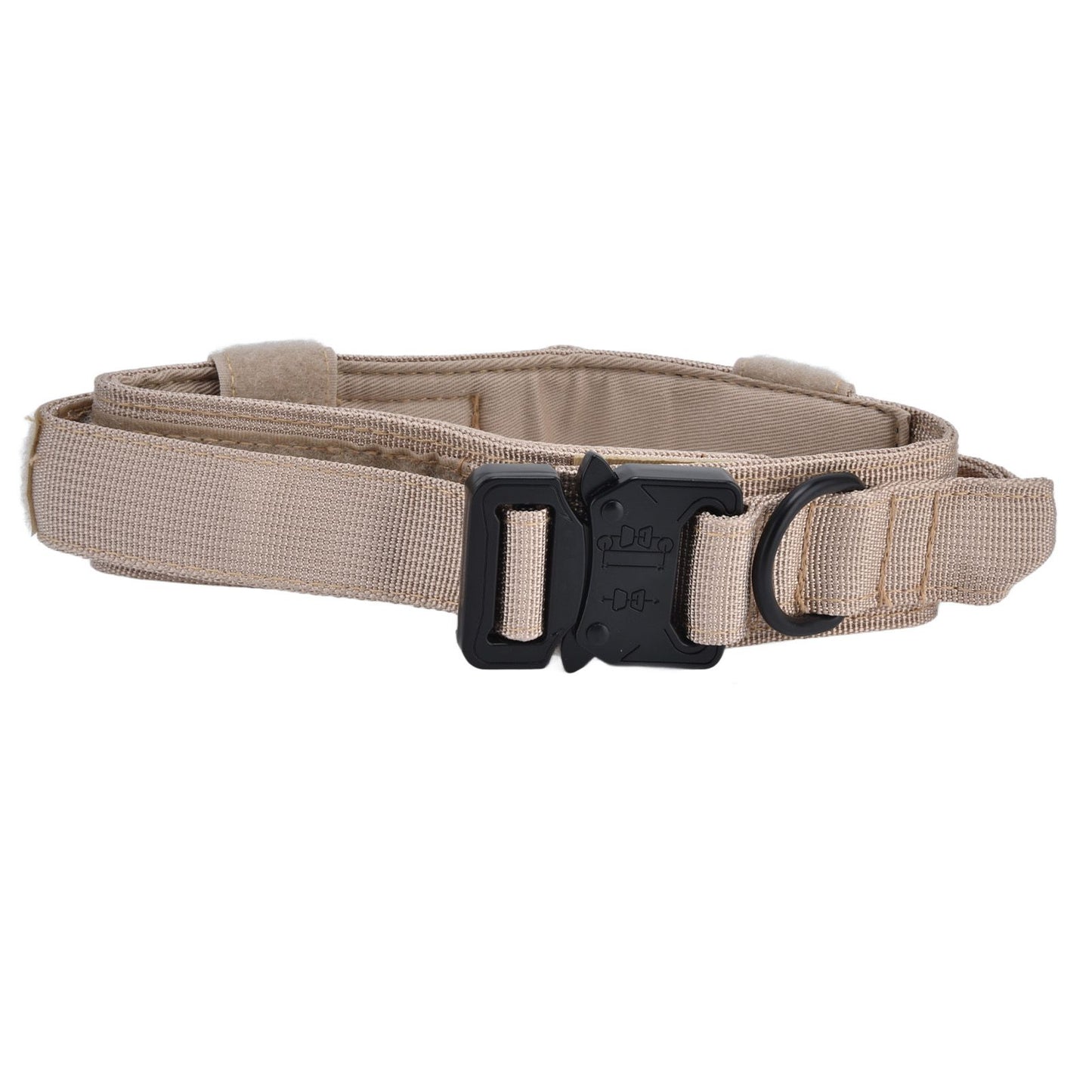 Traction Dog Collar with Buckle Nylon Iron Training Hunting Collar Pet Accessory for OutdoorKhaki XL V1294-YM0523-3117210197419