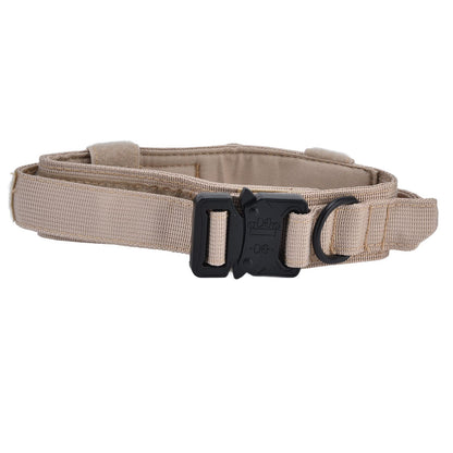 Traction Dog Collar with Buckle Nylon Iron Training Hunting Collar Pet Accessory for OutdoorKhaki XL V1294-YM0523-3117210197419