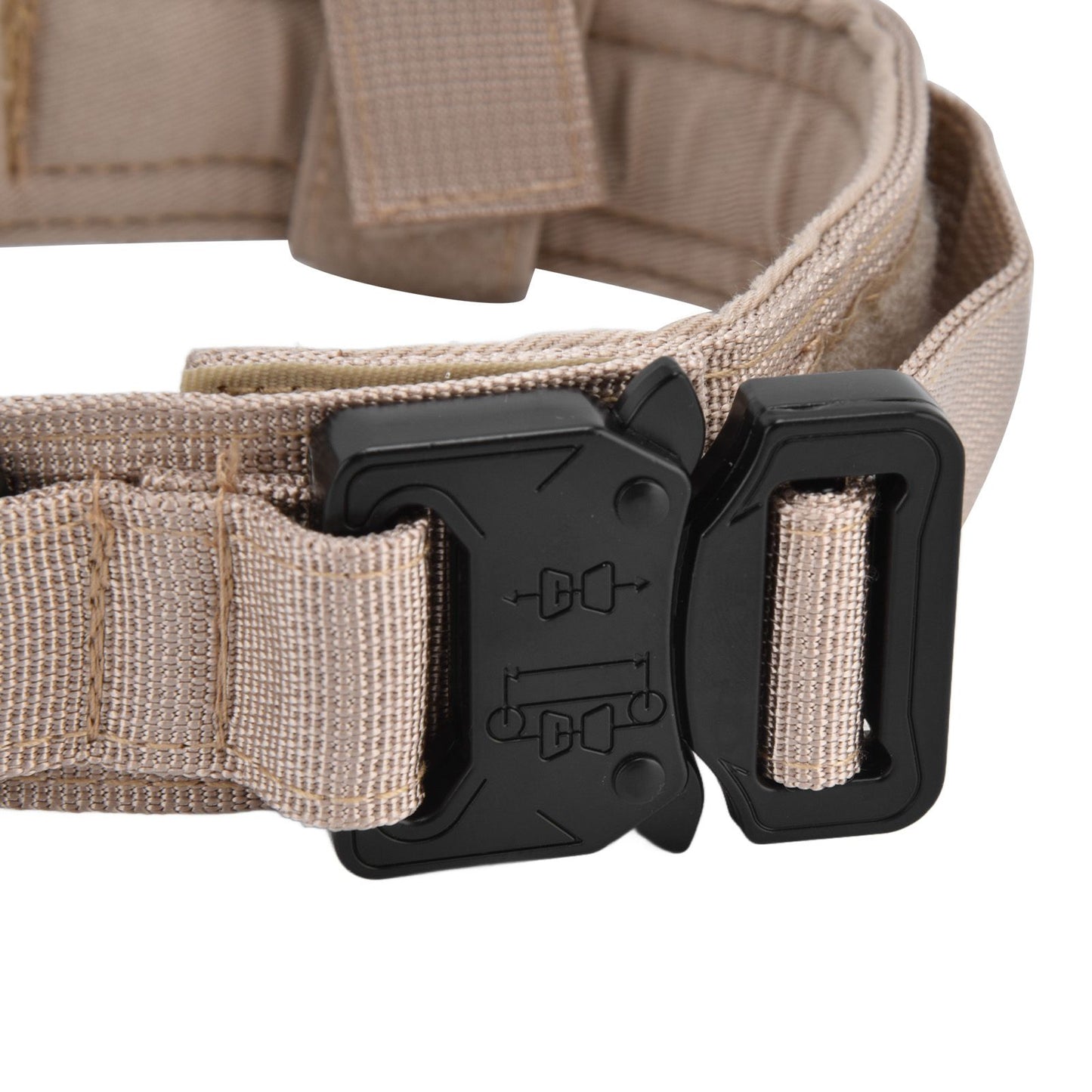 Traction Dog Collar with Buckle Nylon Iron Training Hunting Collar Pet Accessory for OutdoorKhaki XL V1294-YM0523-3117210197419