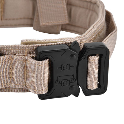 Traction Dog Collar with Buckle Nylon Iron Training Hunting Collar Pet Accessory for OutdoorKhaki XL V1294-YM0523-3117210197419