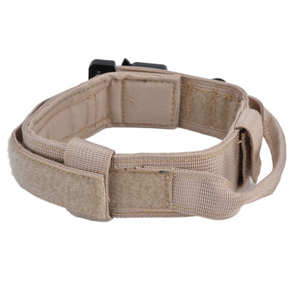 Traction Dog Collar with Buckle Nylon Iron Training Hunting Collar Pet Accessory for OutdoorKhaki XL V1294-YM0523-3117210197419