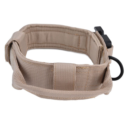 Traction Dog Collar with Buckle Nylon Iron Training Hunting Collar Pet Accessory for OutdoorKhaki XL V1294-YM0523-3117210197419