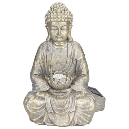 Home Buddha Garden Light Solar Powered Zen Buddha Garden Statue for Yard Garden Patio Deck V1294-YM0523-3117210197611