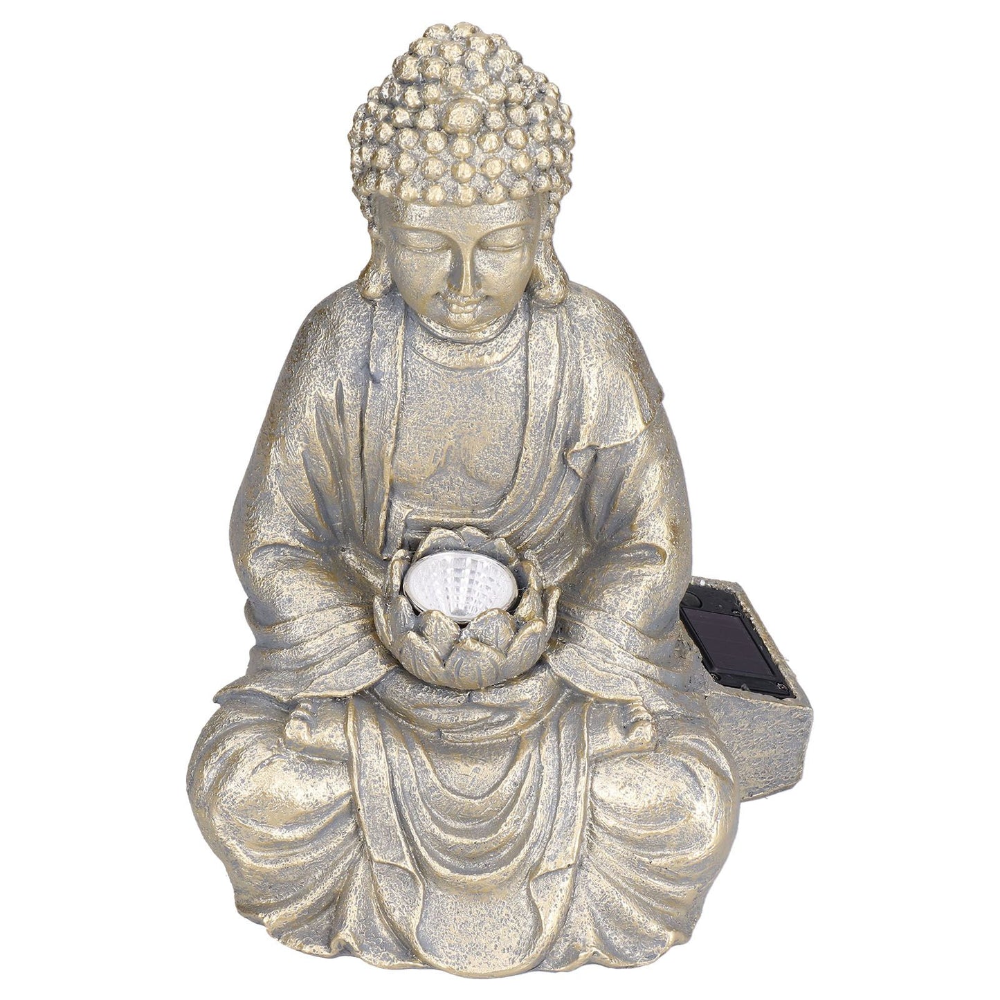 Home Buddha Garden Light Solar Powered Zen Buddha Garden Statue for Yard Garden Patio Deck V1294-YM0523-3117210197611