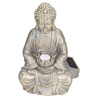 Home Buddha Garden Light Solar Powered Zen Buddha Garden Statue for Yard Garden Patio Deck V1294-YM0523-3117210197611