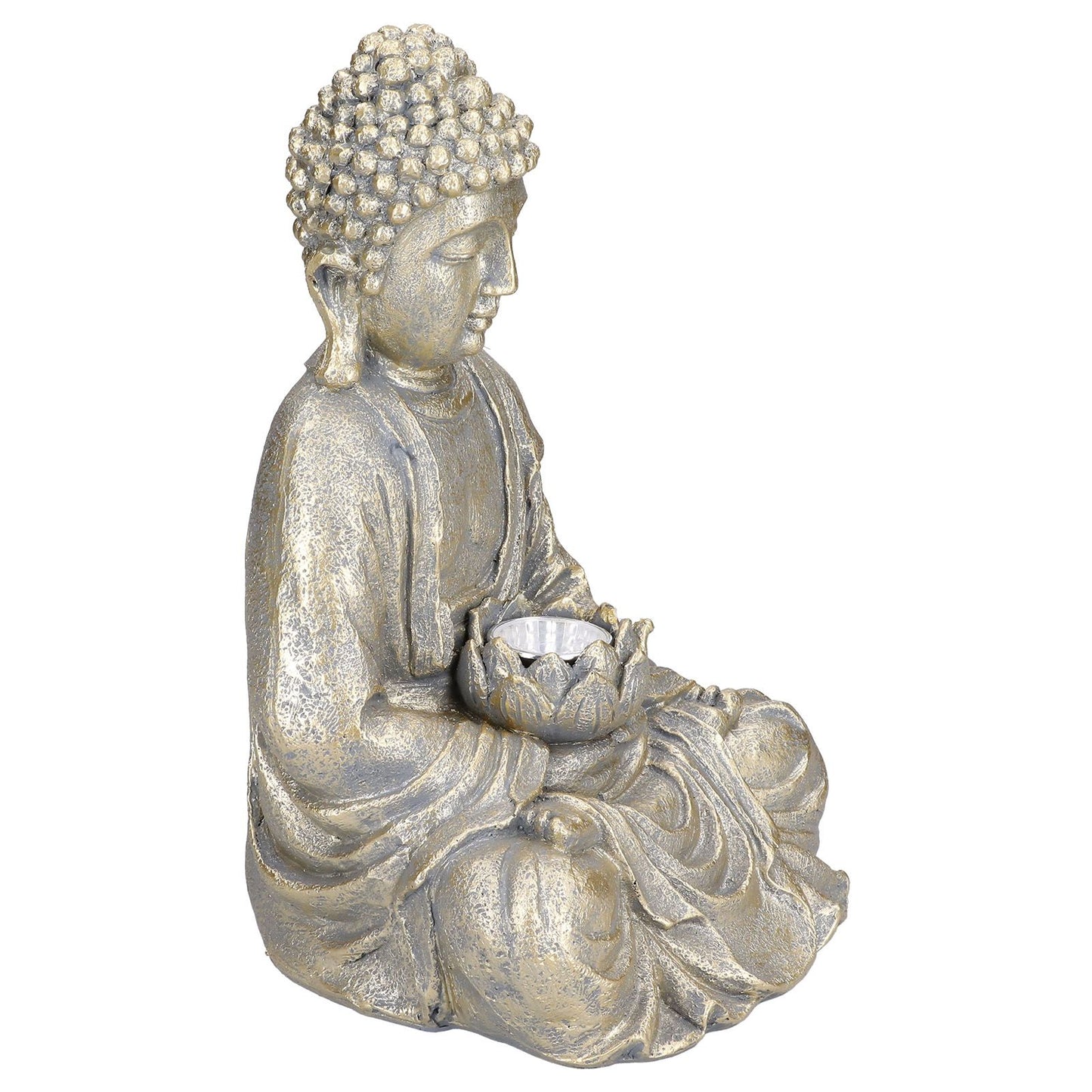 Home Buddha Garden Light Solar Powered Zen Buddha Garden Statue for Yard Garden Patio Deck V1294-YM0523-3117210197611