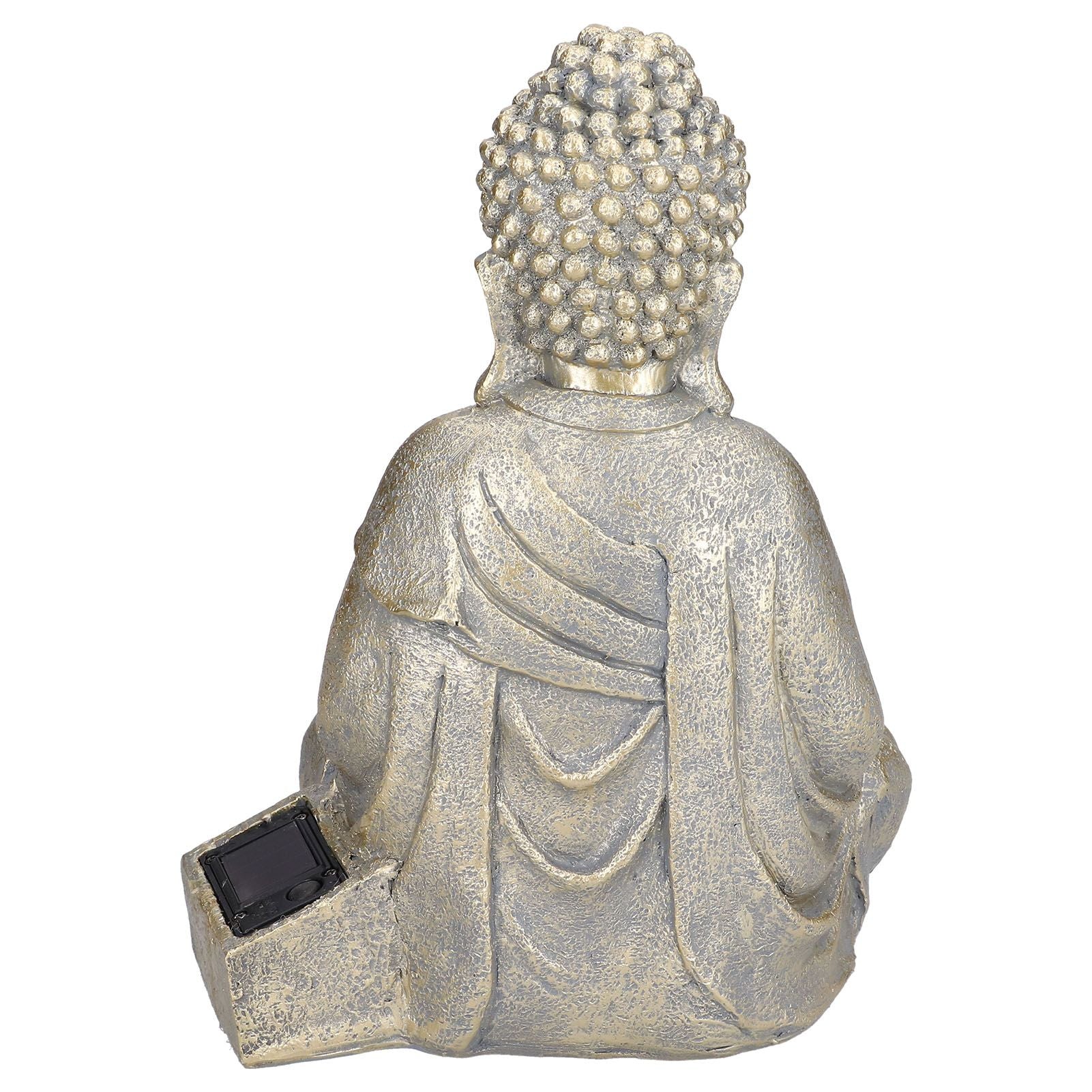 Home Buddha Garden Light Solar Powered Zen Buddha Garden Statue for Yard Garden Patio Deck V1294-YM0523-3117210197611
