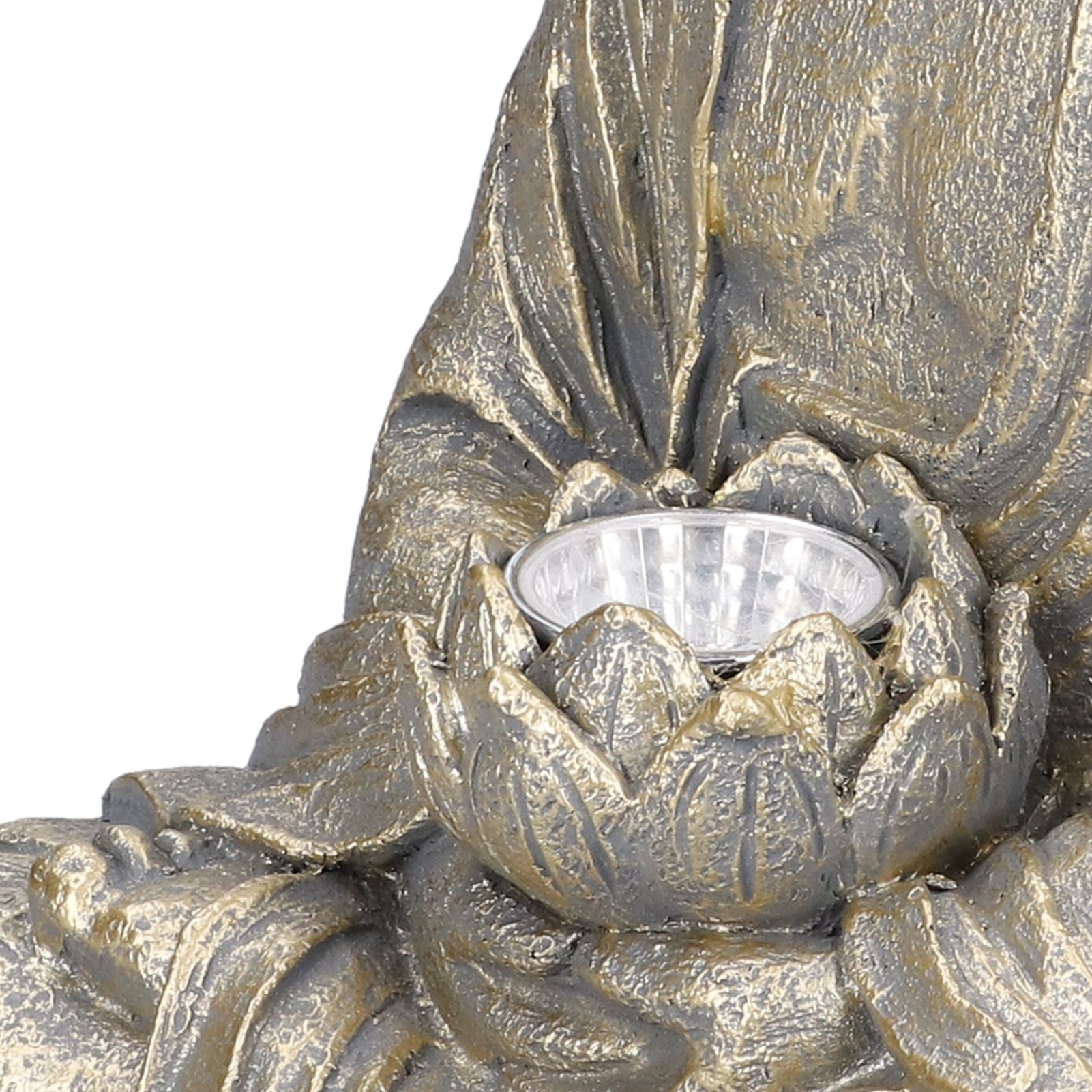 Home Buddha Garden Light Solar Powered Zen Buddha Garden Statue for Yard Garden Patio Deck V1294-YM0523-3117210197611